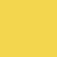 Fresh Pineapple paint color DE5411 #F3D64F